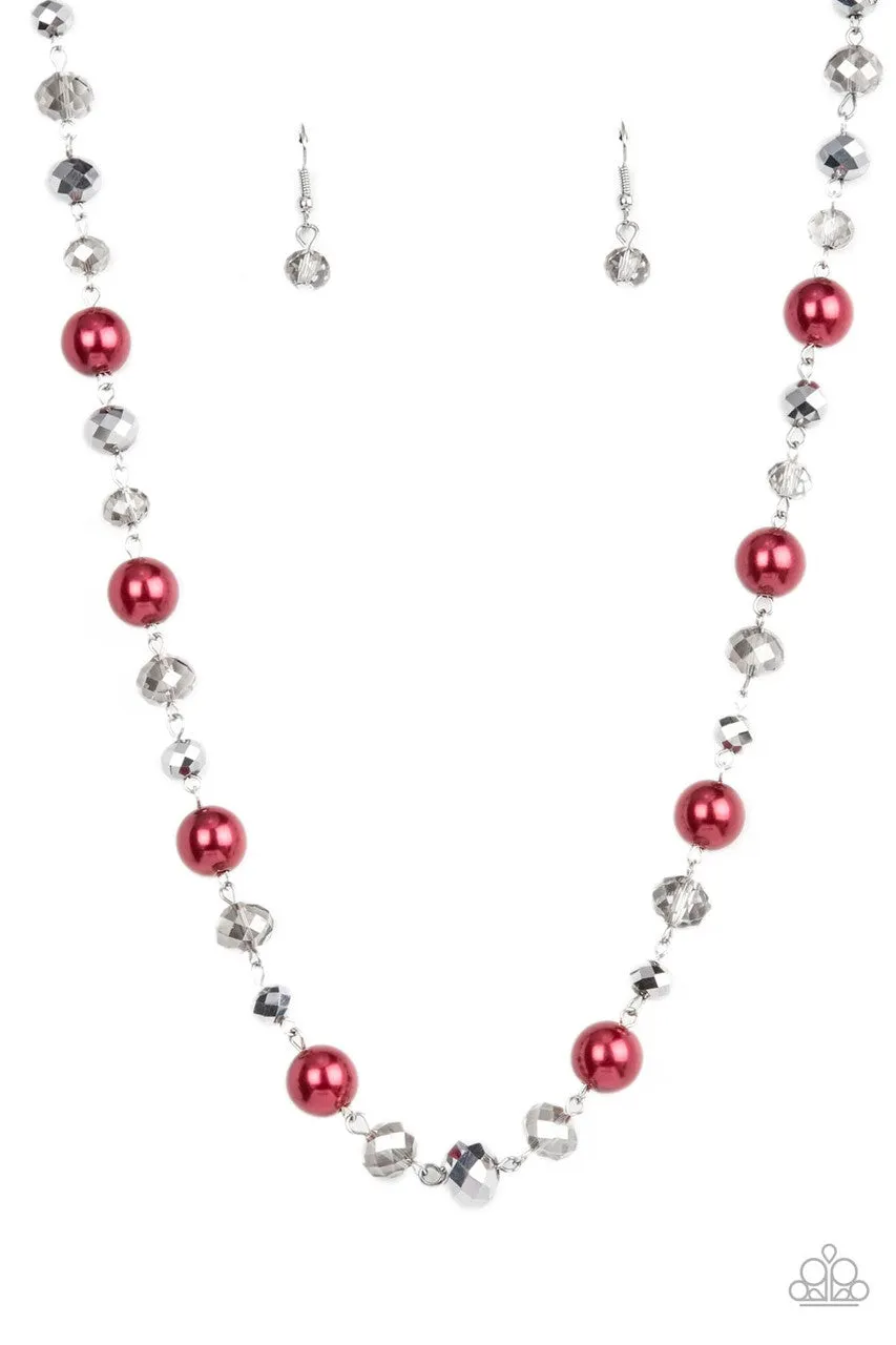 Decked Out Dazzle Red Paparazzi Necklace