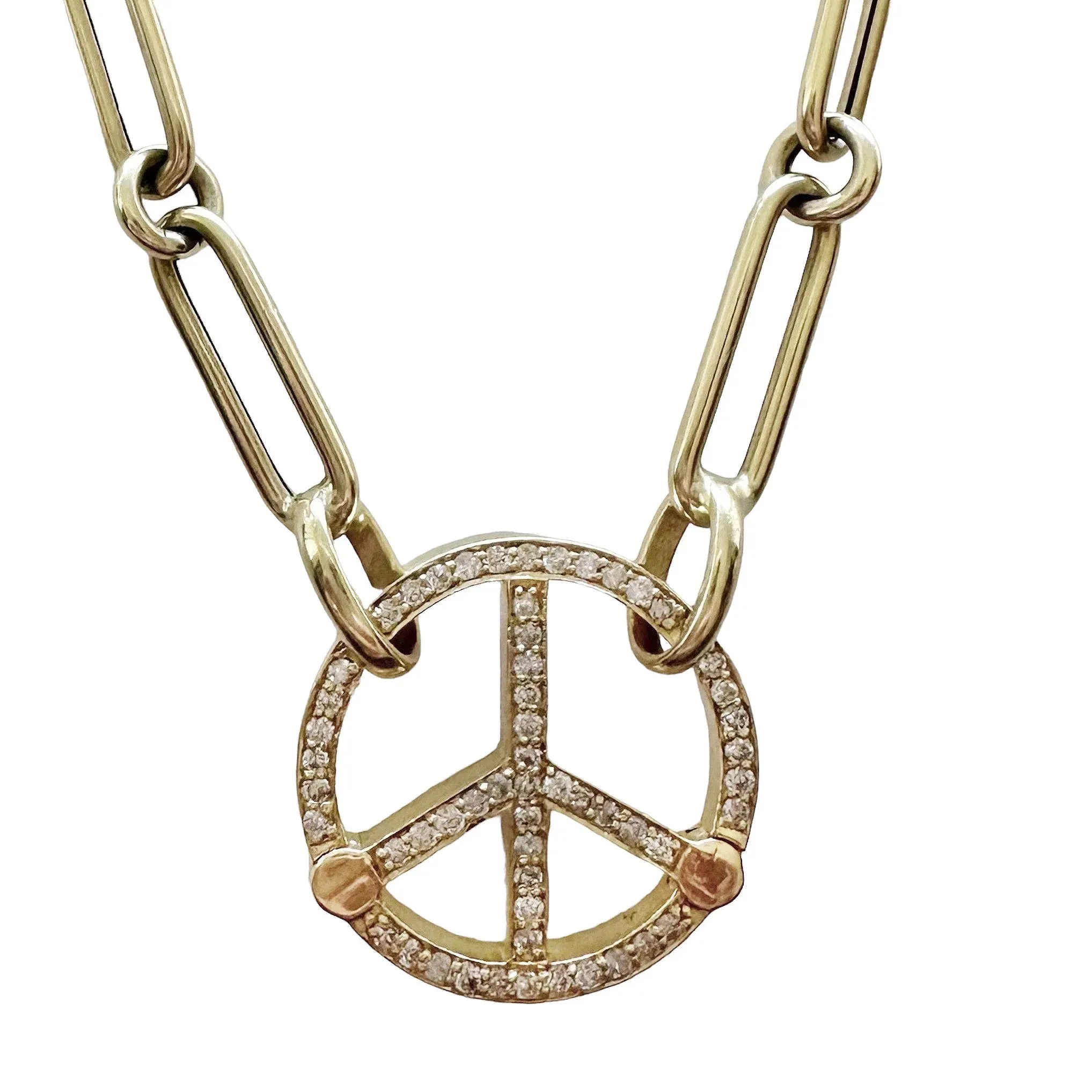 Diamond Peace Sign Connector