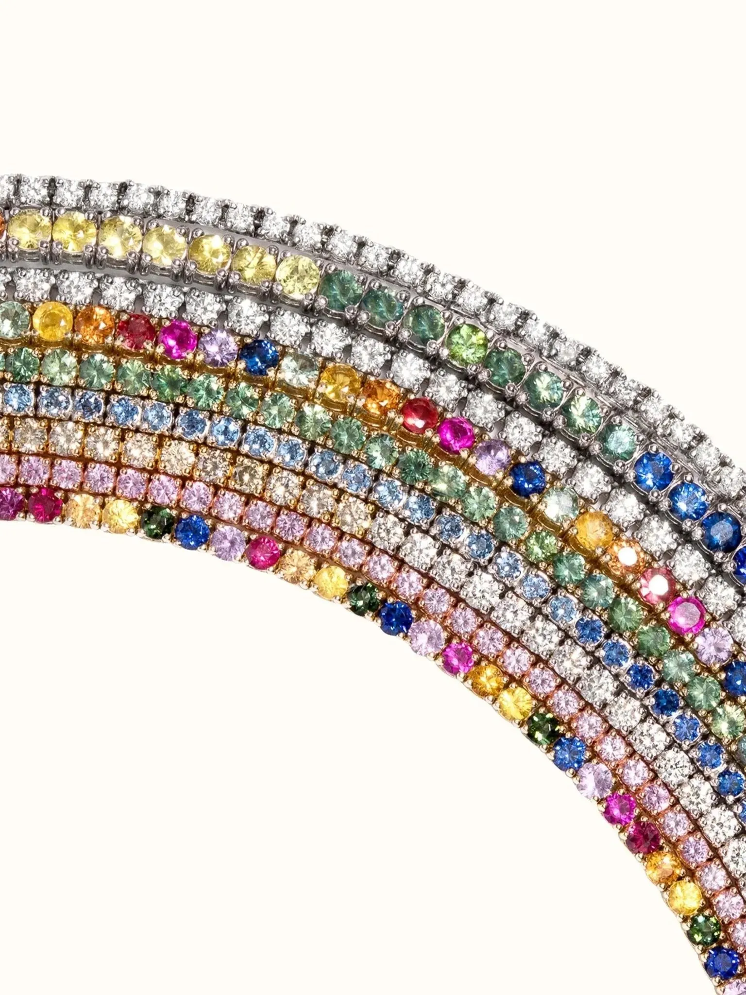Diamond Tennis Necklace, 7.25ct