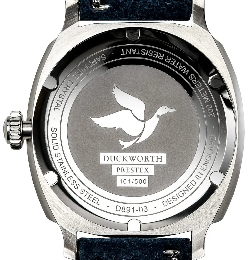 Duckworth Prestex Verimatic Black Fume Beige Suede Watch
