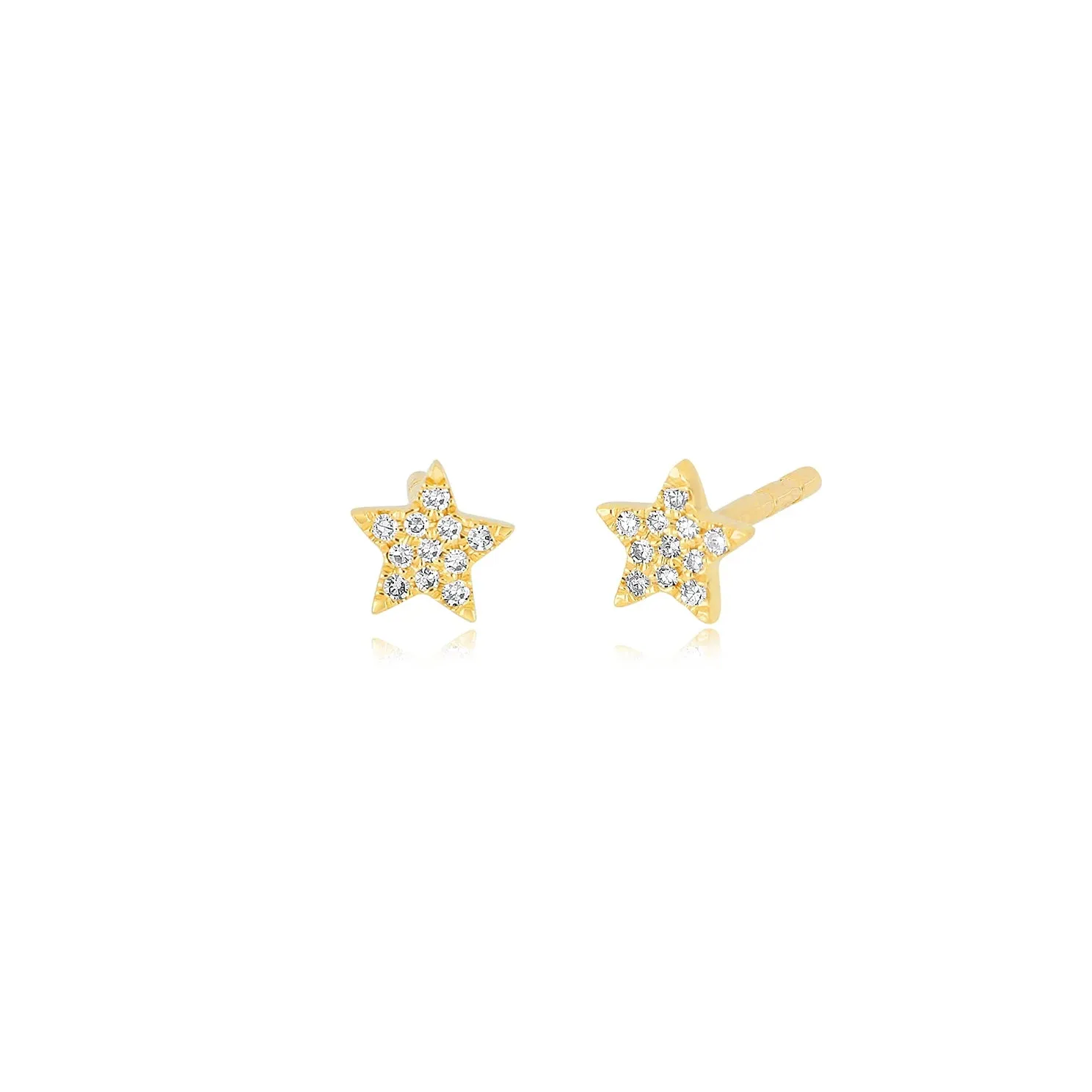 EF Collection Baby Diamond Star Stud Earring