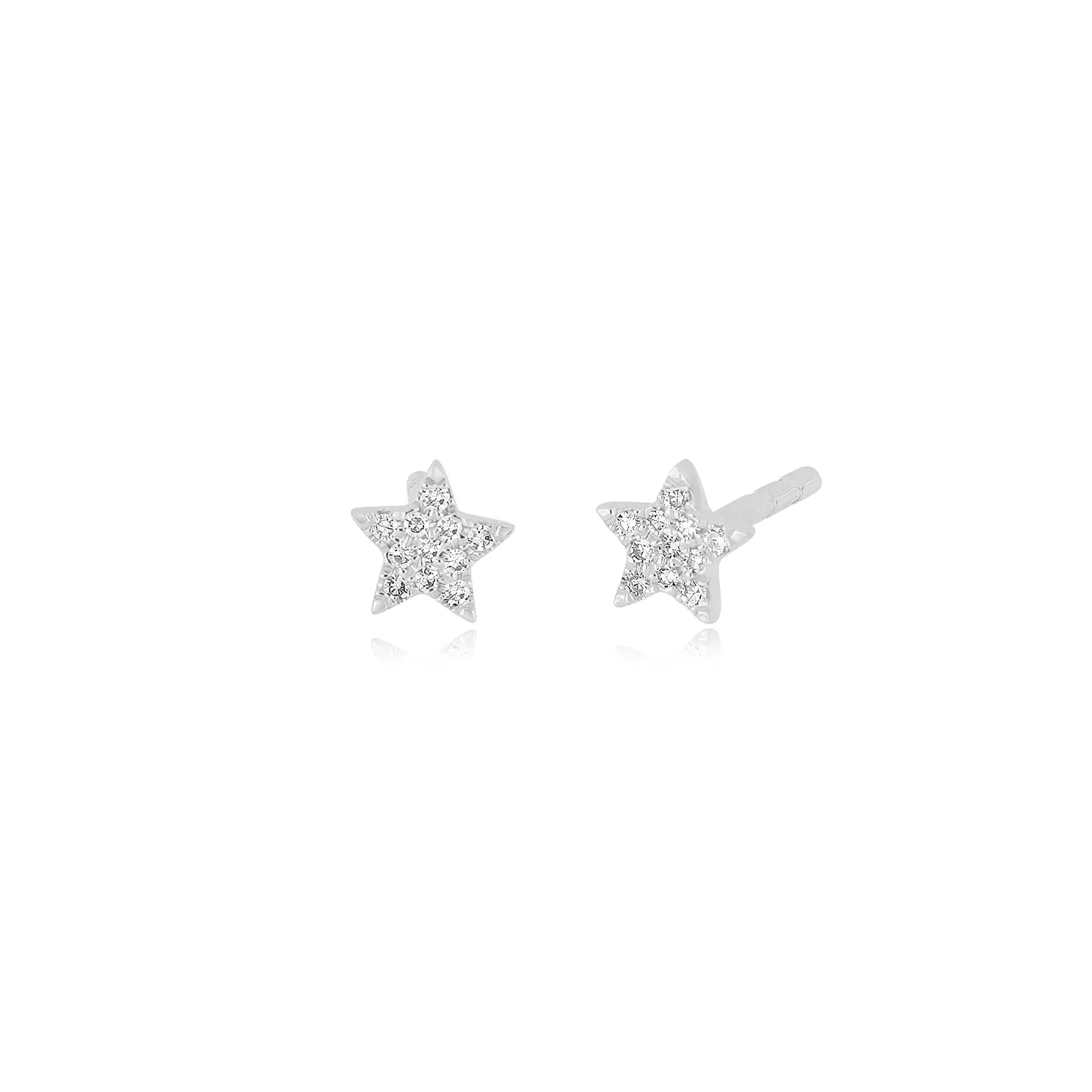 EF Collection Baby Diamond Star Stud Earring
