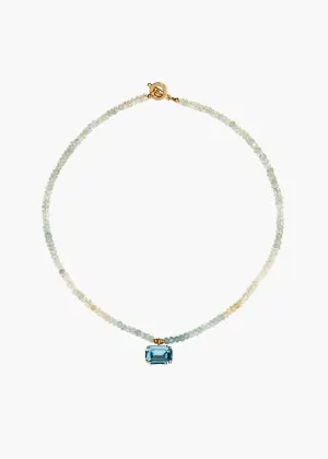 Elba Necklace -- Aquamarine