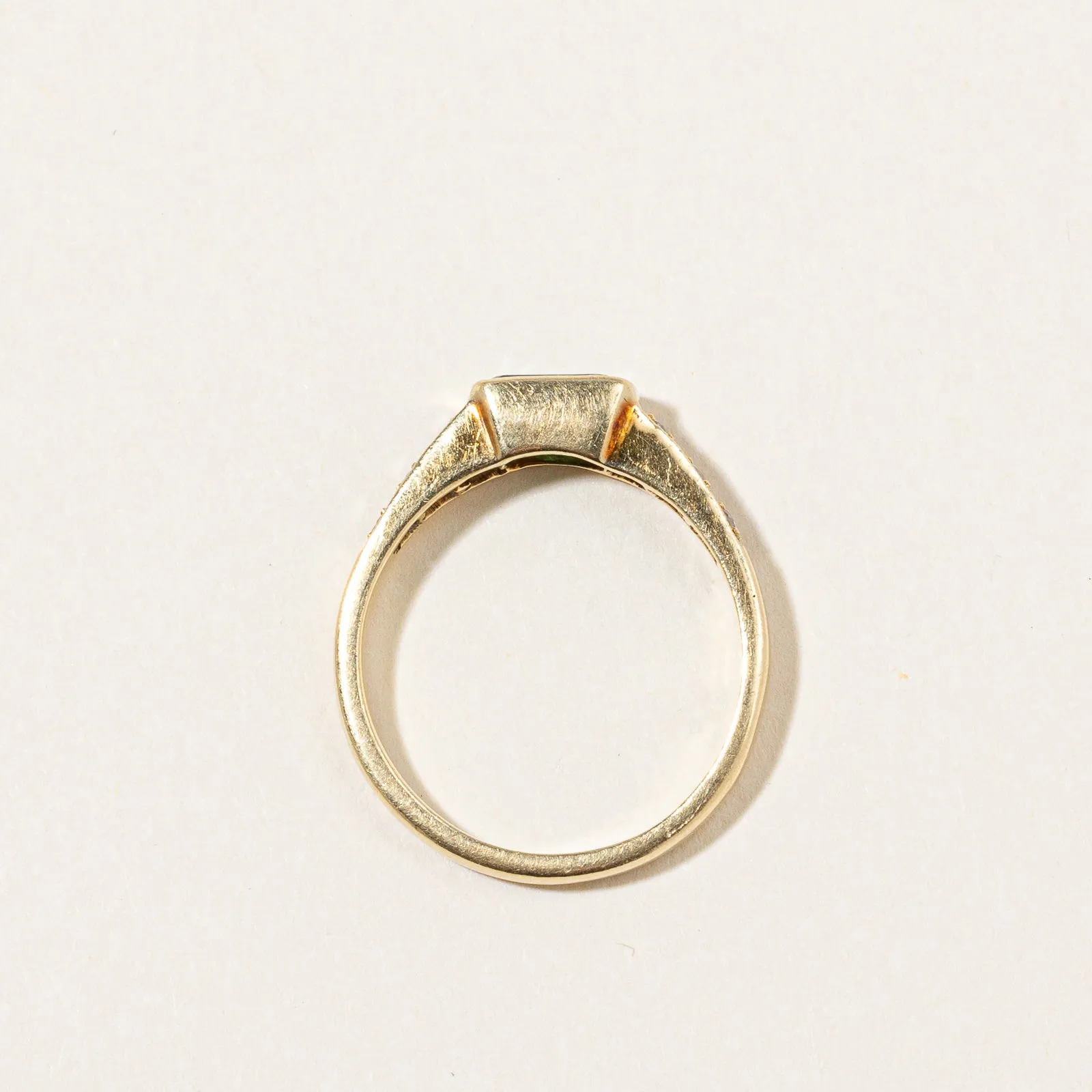 Emerald & Diamond Ring | 0.30ct, 0.13ctw | SZ 5.75 |