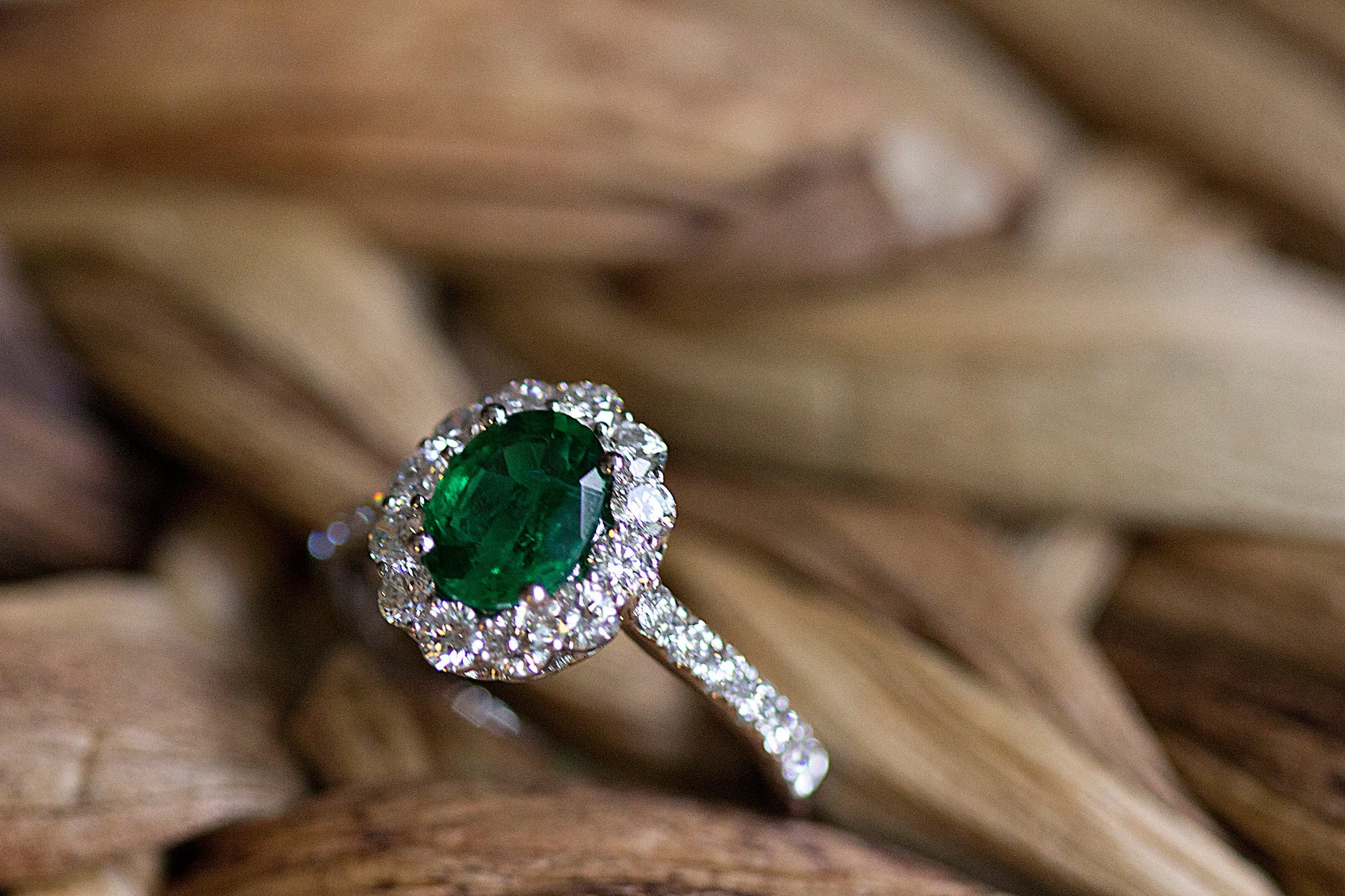Emerald & Diamond Ring