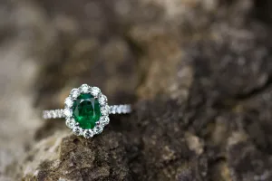 Emerald & Diamond Ring
