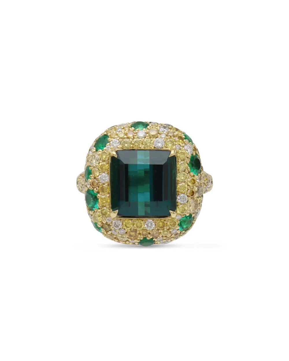 Emerald and Diamond Ring
