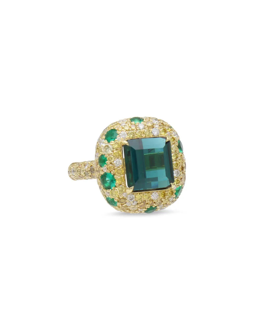 Emerald and Diamond Ring