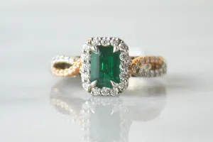 Emerald and Diamond Ring