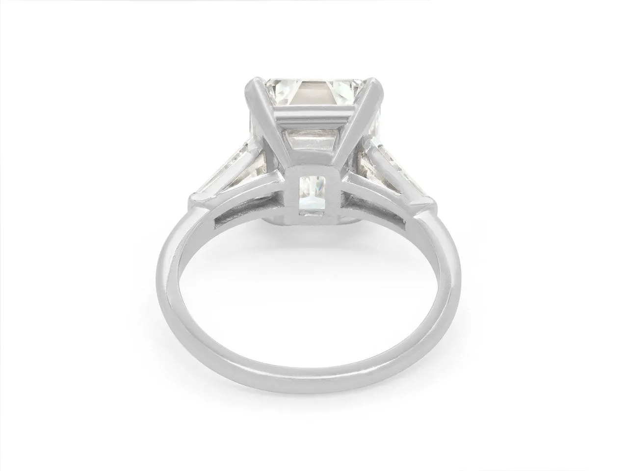 Emerald Cut Diamond Ring, 4.67 Carats E/VS1, in Platinum