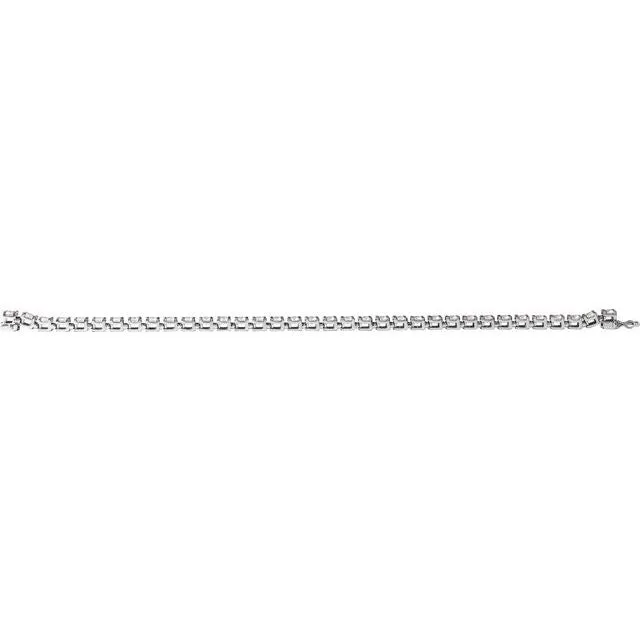 Emerald Cut Diamond Tennis Bracelet