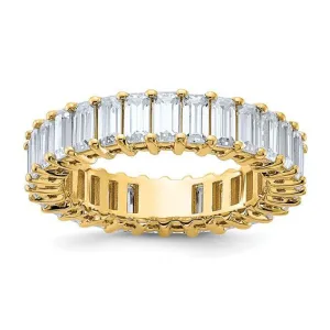 Emerald | Moissanite Eternity Band Size 6