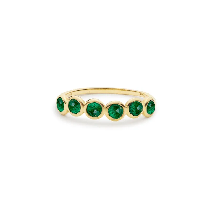 emerald six bezel band