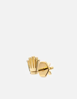 Empire Stud Earring, Gold Vermeil