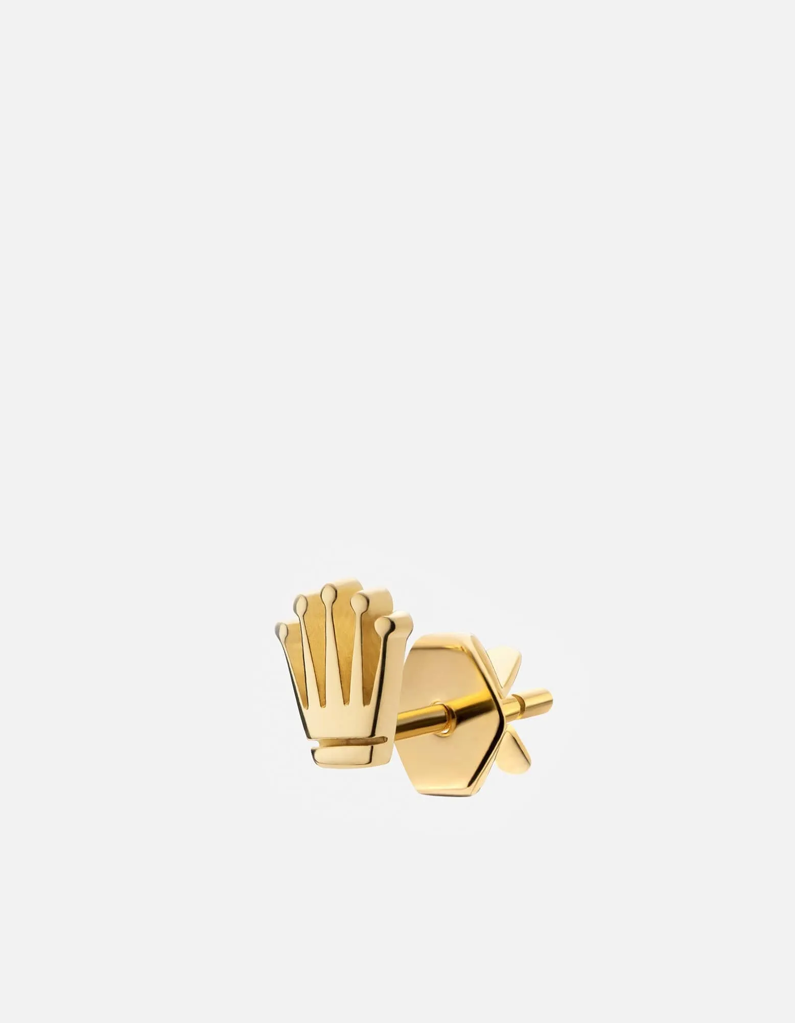 Empire Stud Earring, Gold Vermeil
