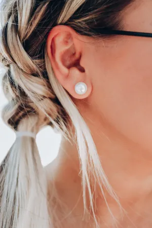 Emrys Pearl Stud Earrings