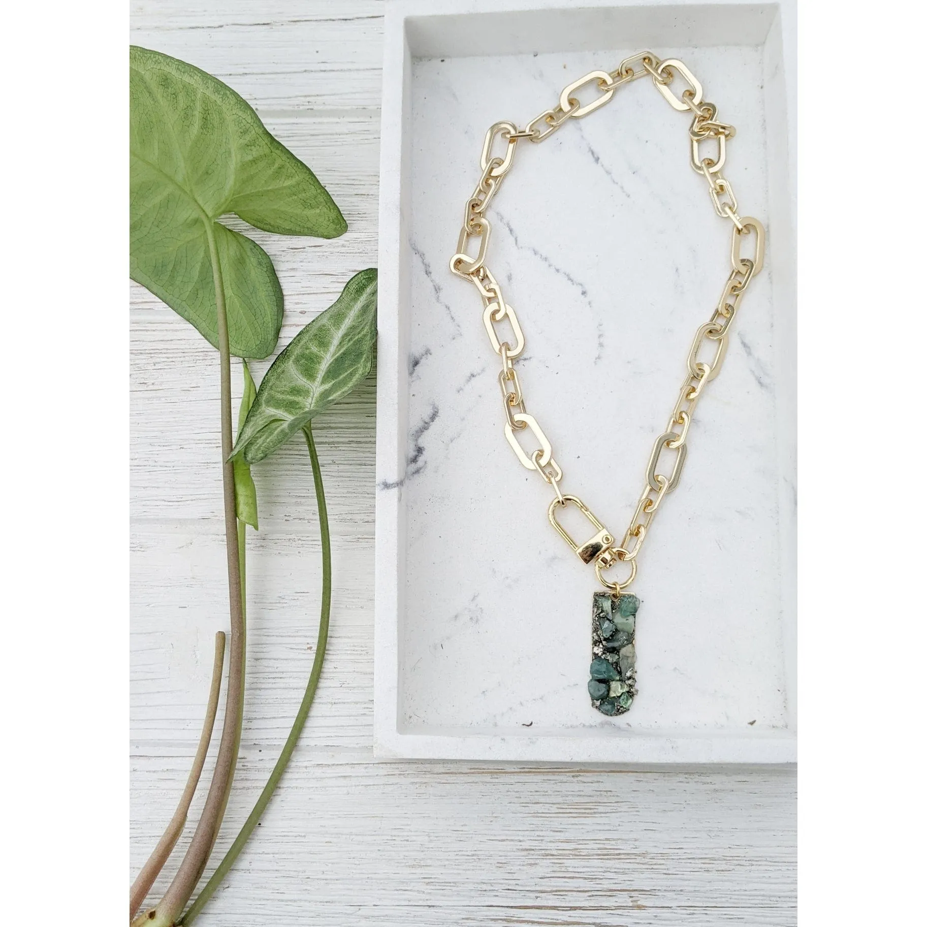 Essex Street Emerald Pendant Necklace