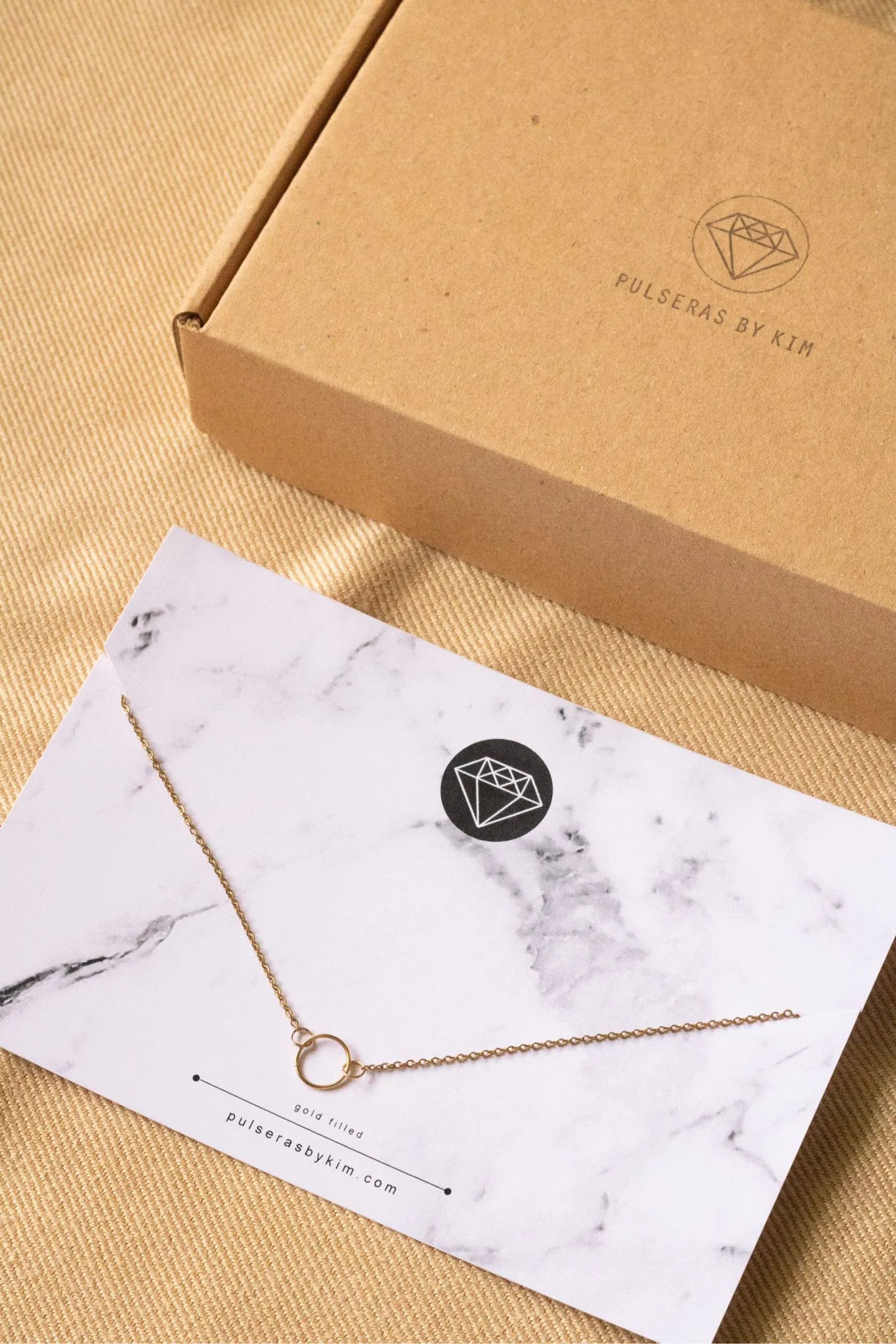 Eternity Circle Gold Filled Necklace