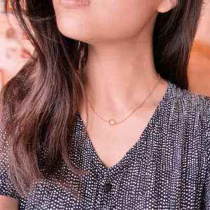 Eternity Circle Gold Filled Necklace