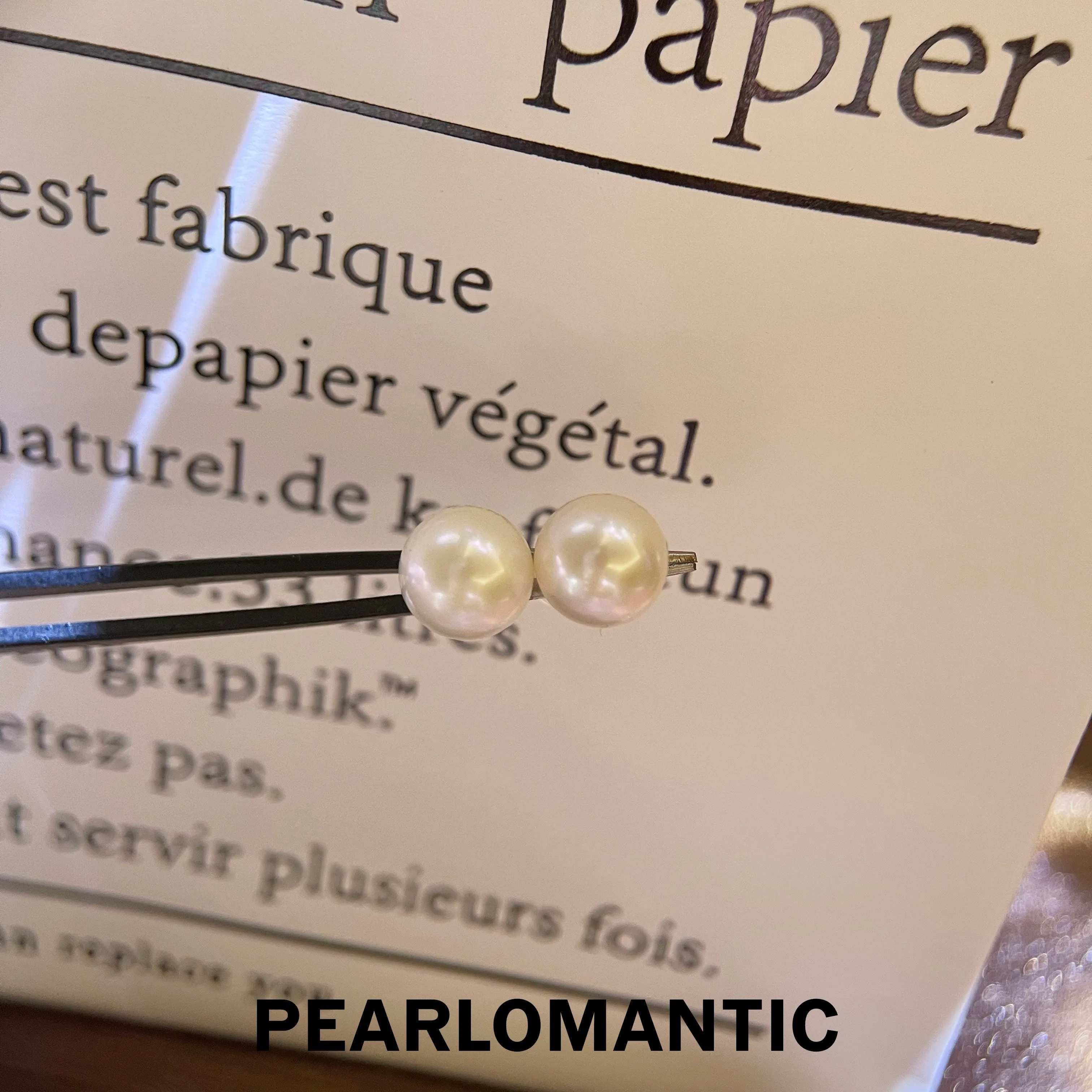 [Everyday Essentials] 8-9mm 5A Freshwater Pearl w/ 18k Earring Stud