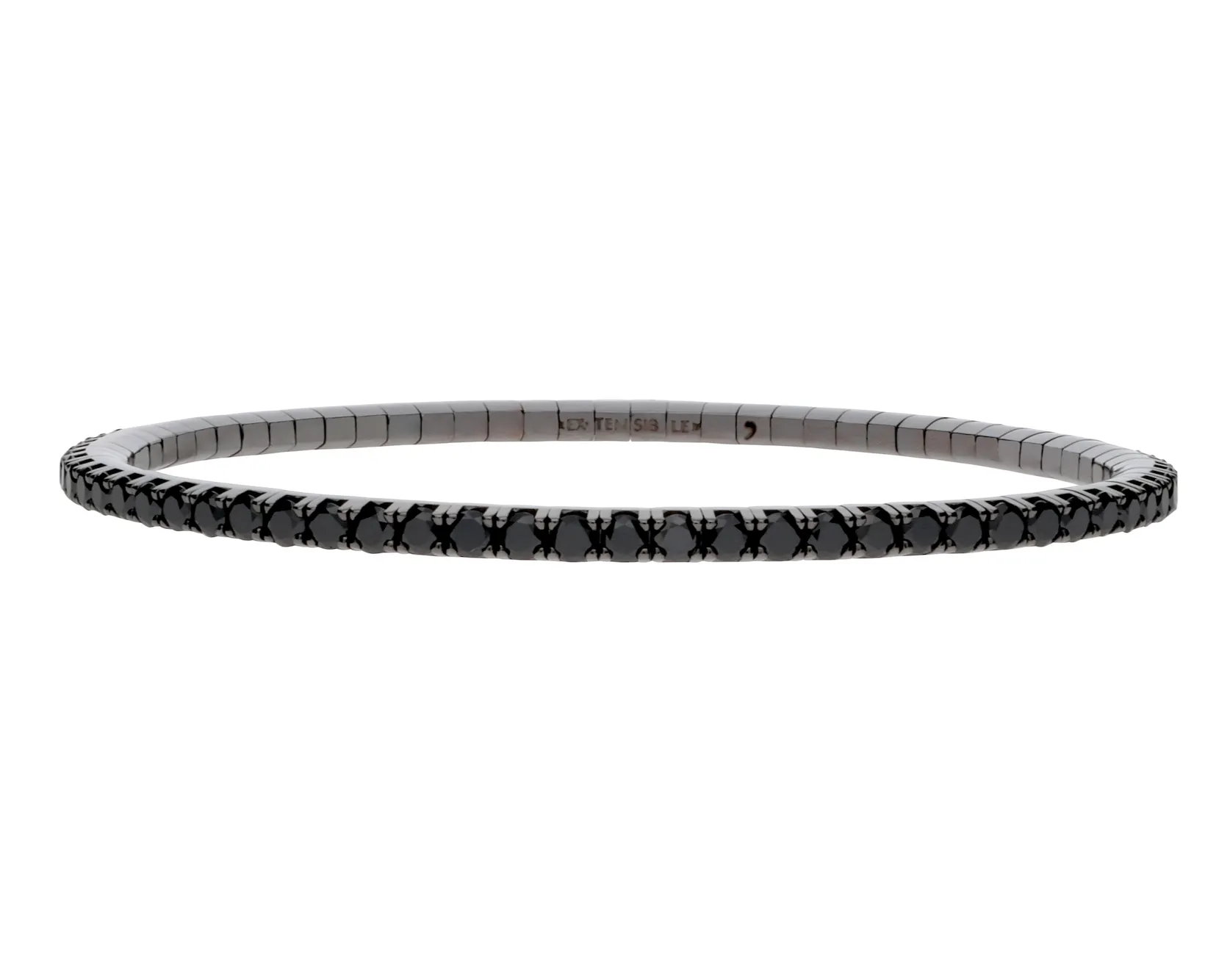 Ex-Tensible™ Black Rhodium Diamond Stretch Tennis Bracelet
