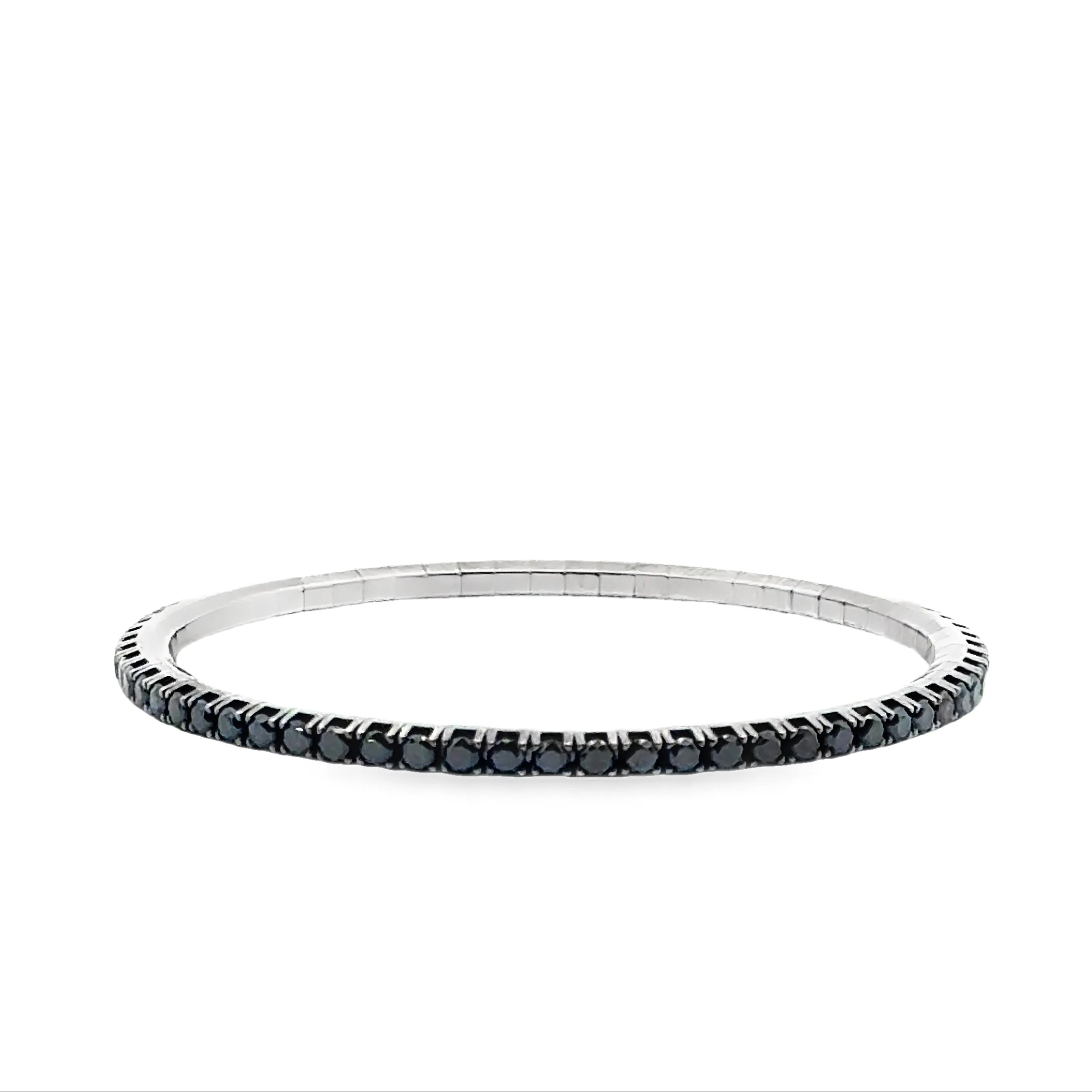 Ex-Tensible™ Black Rhodium Diamond Stretch Tennis Bracelet