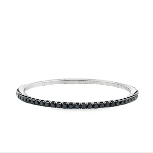 Ex-Tensible™ Black Rhodium Diamond Stretch Tennis Bracelet