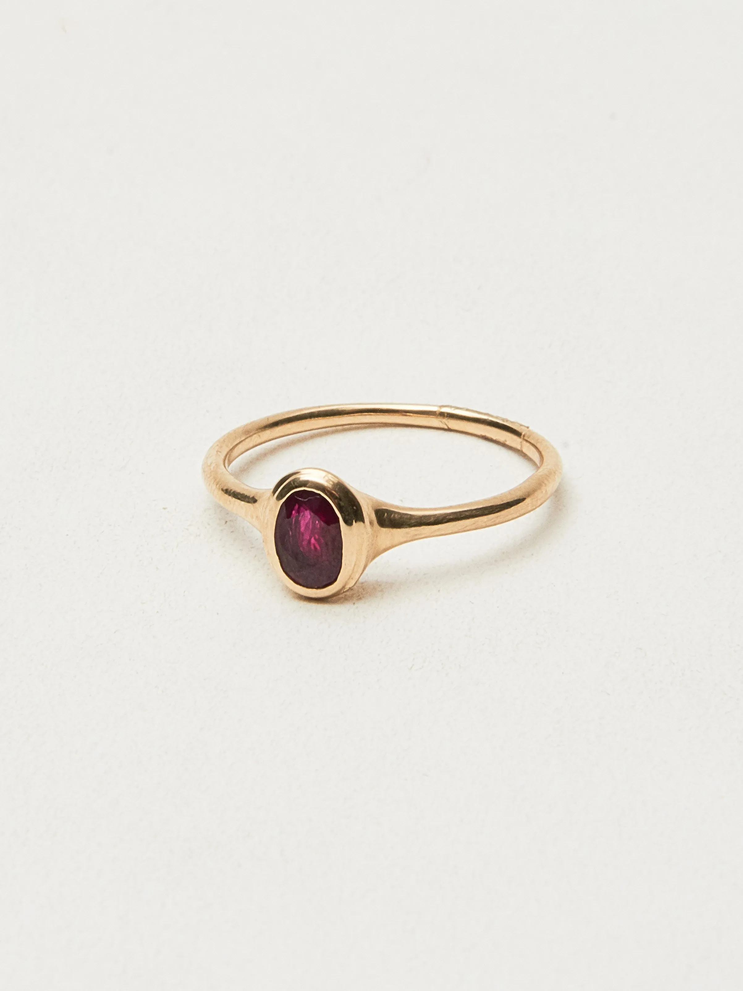 Faceted Ruby Ondine Ring