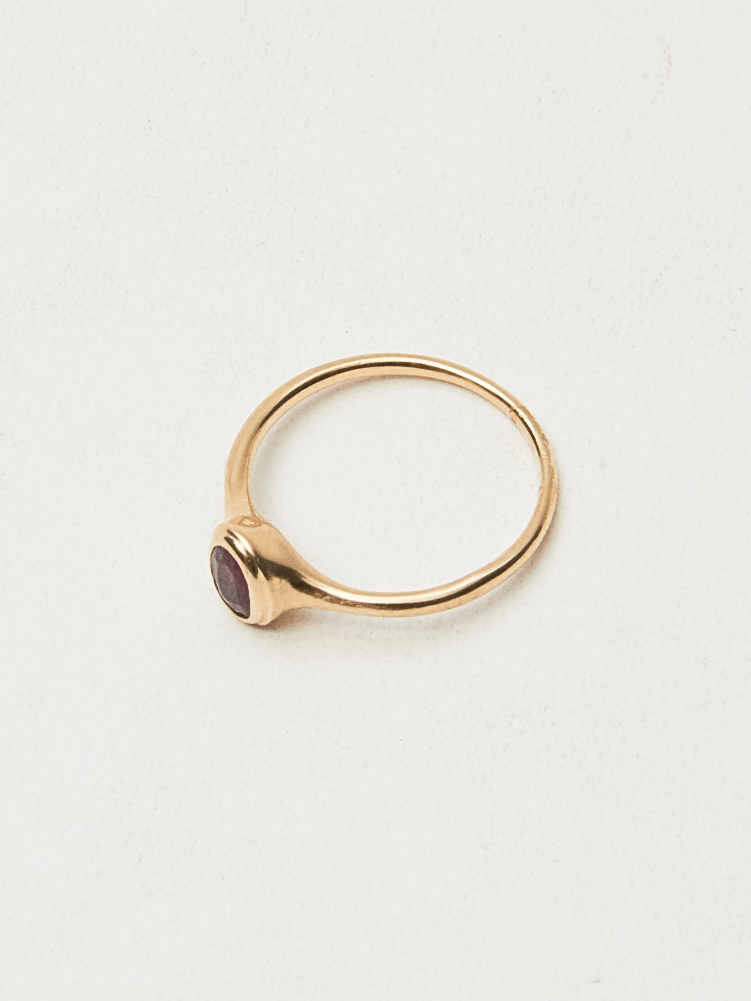 Faceted Ruby Ondine Ring