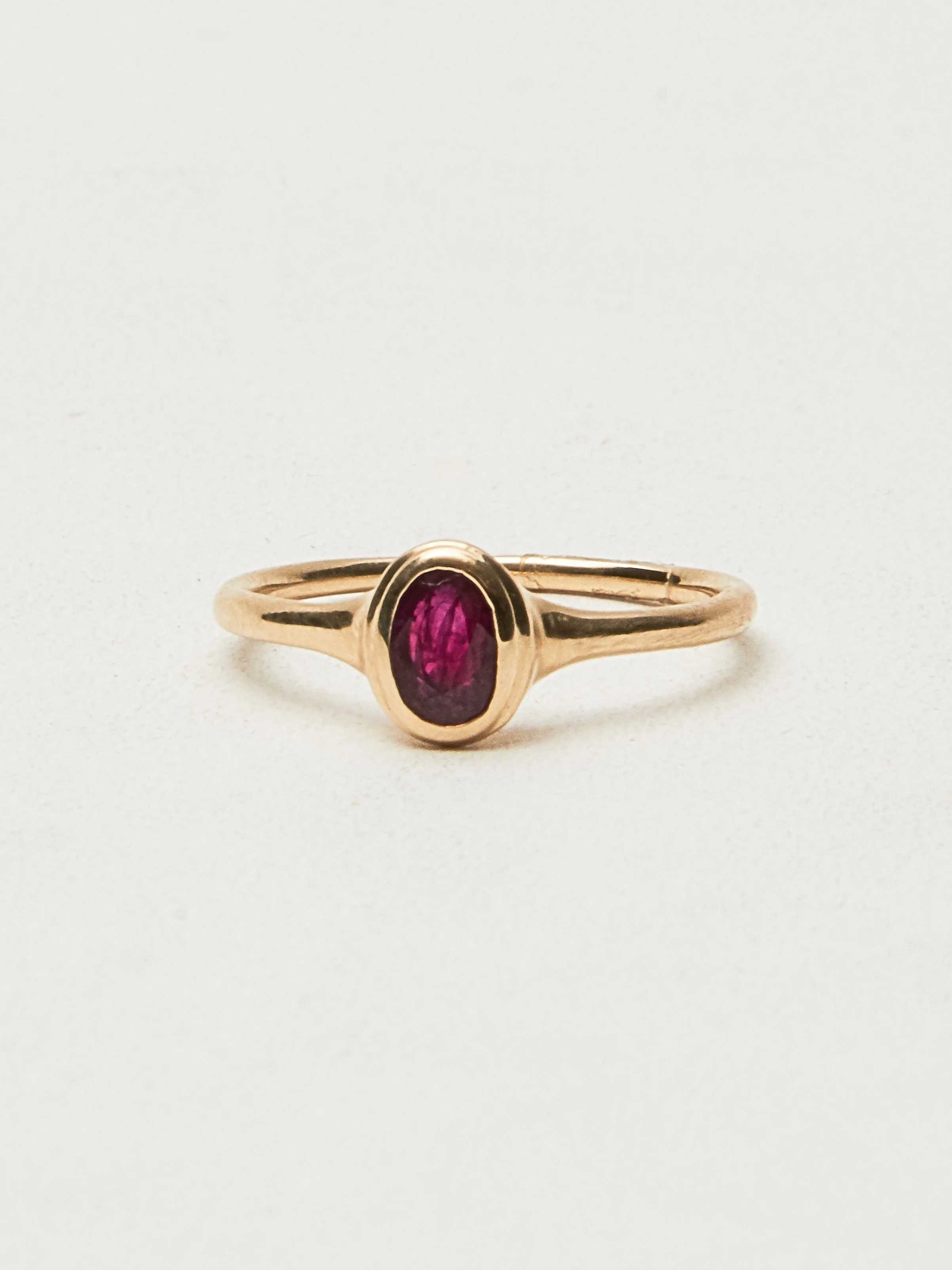 Faceted Ruby Ondine Ring