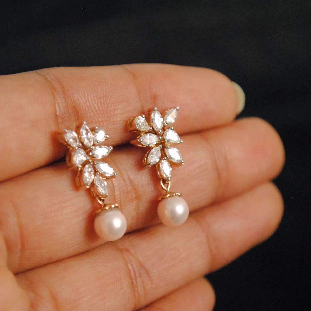Fancy Cuts Diamond Cluster Earrings