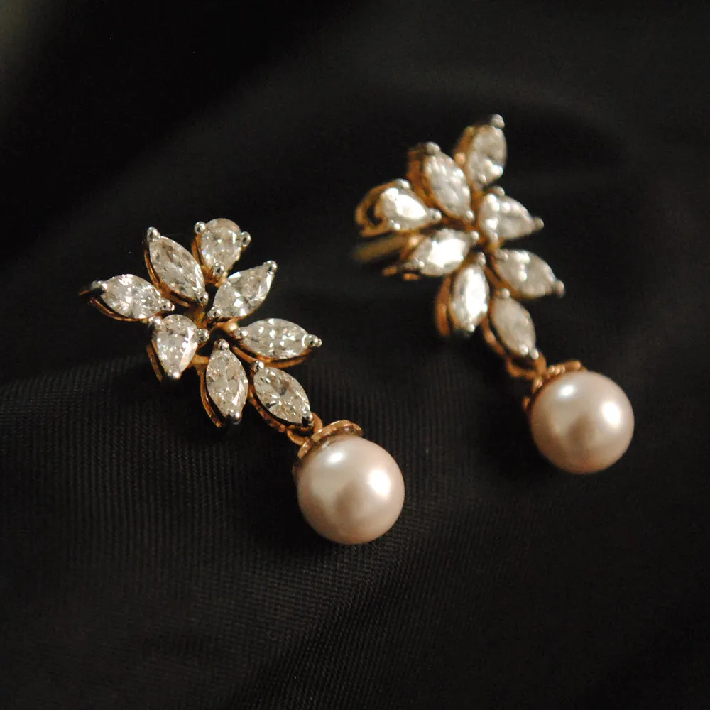 Fancy Cuts Diamond Cluster Earrings