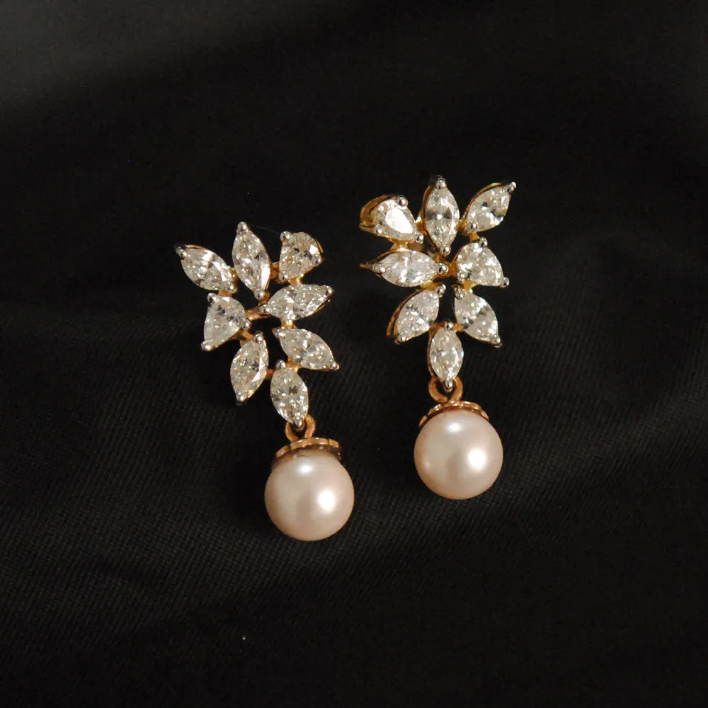 Fancy Cuts Diamond Cluster Earrings