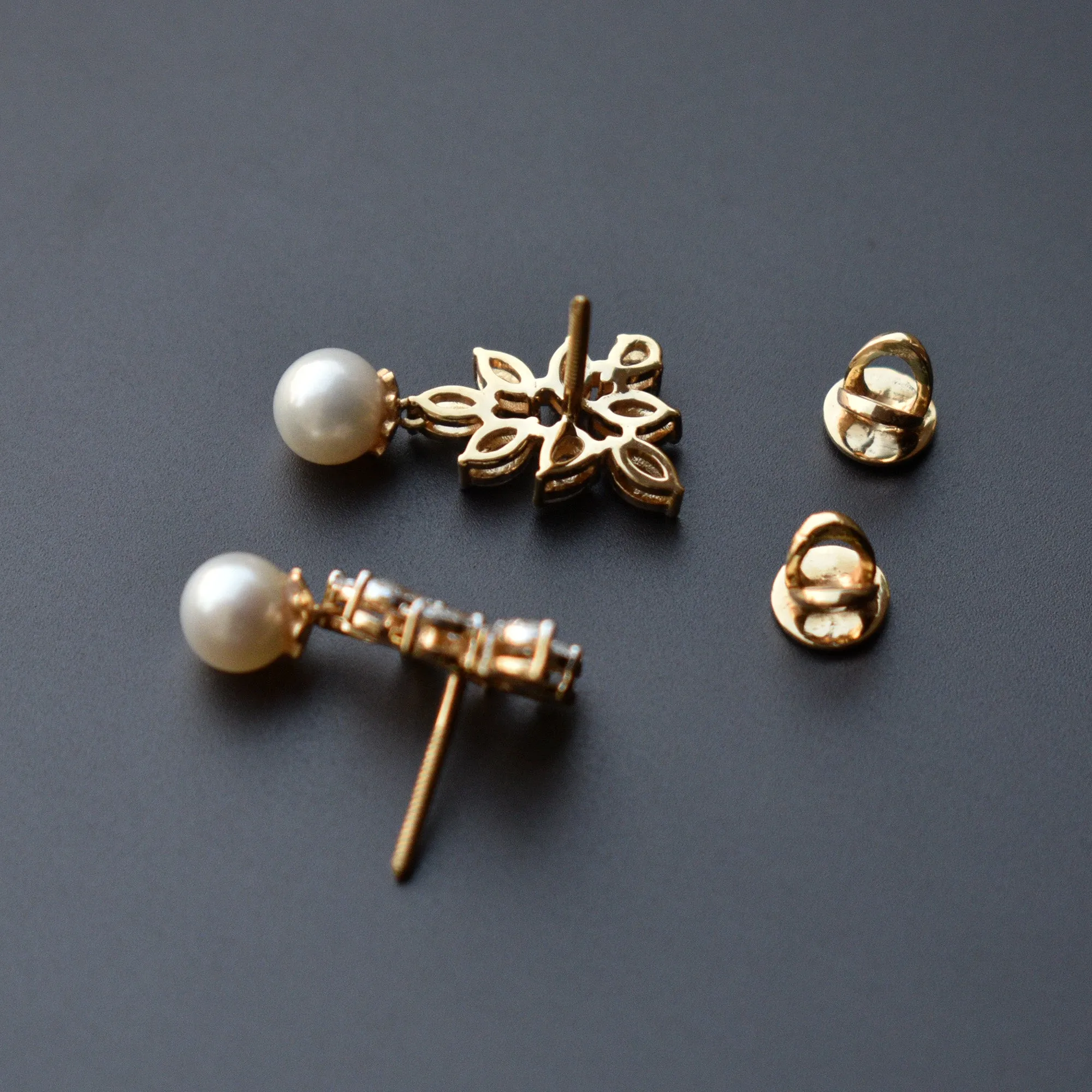 Fancy Cuts Diamond Cluster Earrings