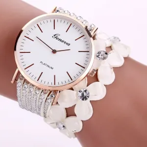 Fashion Geneva Creative Watches Women Casual Elegant Quartz Bracelet ladies Watch Crystal Diamond Wrist Watch Gift Reloj Mujer