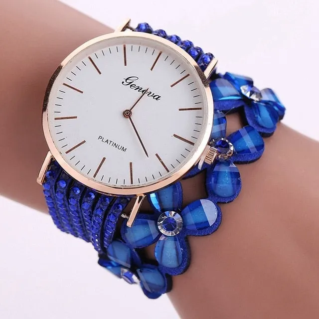 Fashion Geneva Creative Watches Women Casual Elegant Quartz Bracelet ladies Watch Crystal Diamond Wrist Watch Gift Reloj Mujer