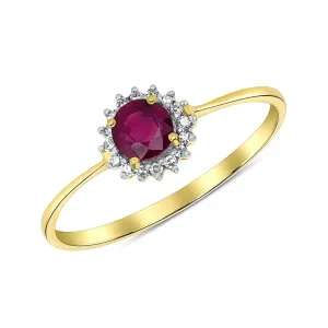 First Ruby and Diamond Ring