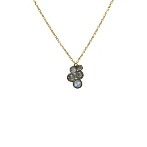 Five Diamond Bubble Necklace