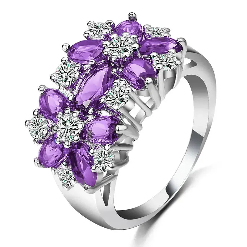 Floral Rings Chic Fashion Gift