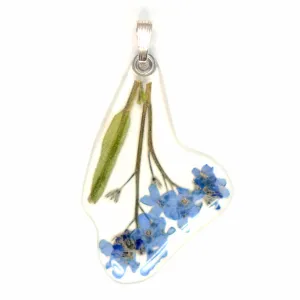 Forget-me-not on stem Pendant