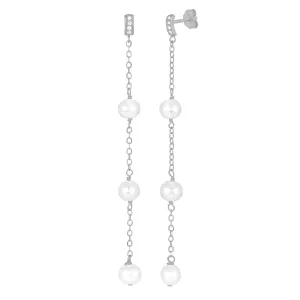 FRANCESCA DUSTER EARRINGS SILVER