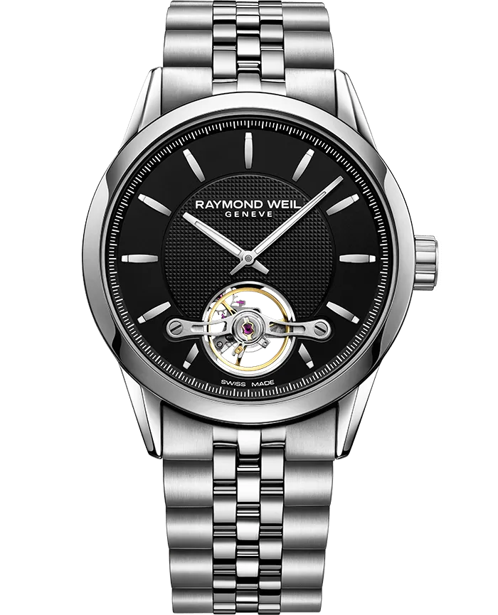 Freelancer Calibre RW1212 Black Steel Automatic Watch, 42mm 2780-ST-20001