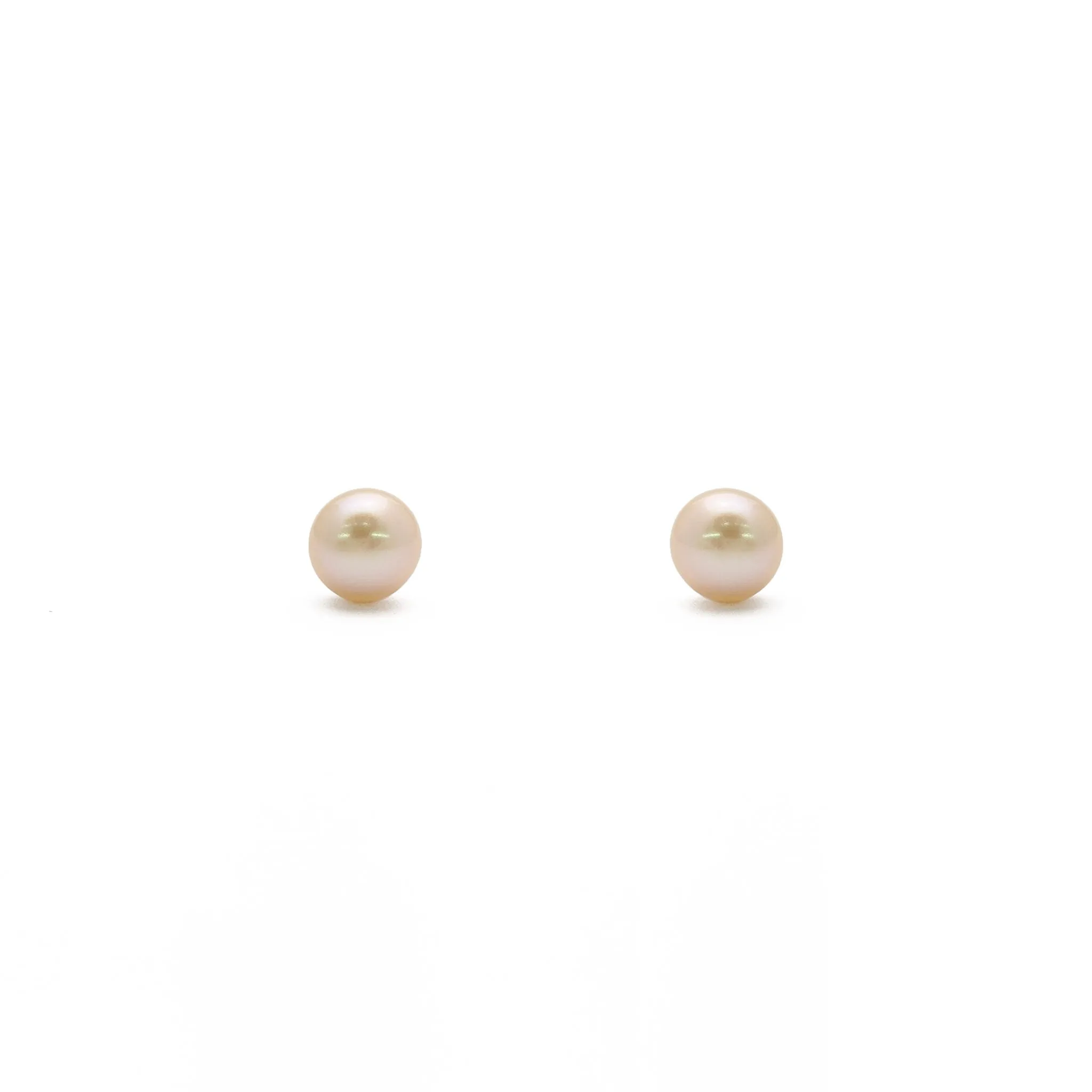Freshwater Pearl Stud Earrings (Silver)