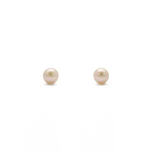 Freshwater Pearl Stud Earrings (Silver)