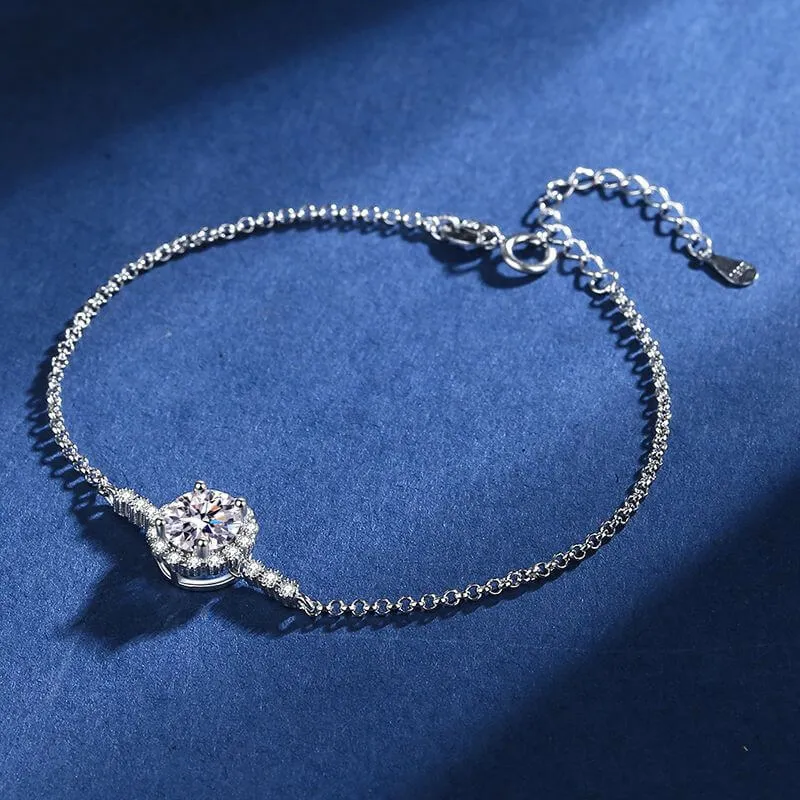 Full Star Double Row Diamond Moissanite Bracelet
