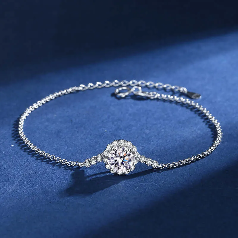 Full Star Double Row Diamond Moissanite Bracelet