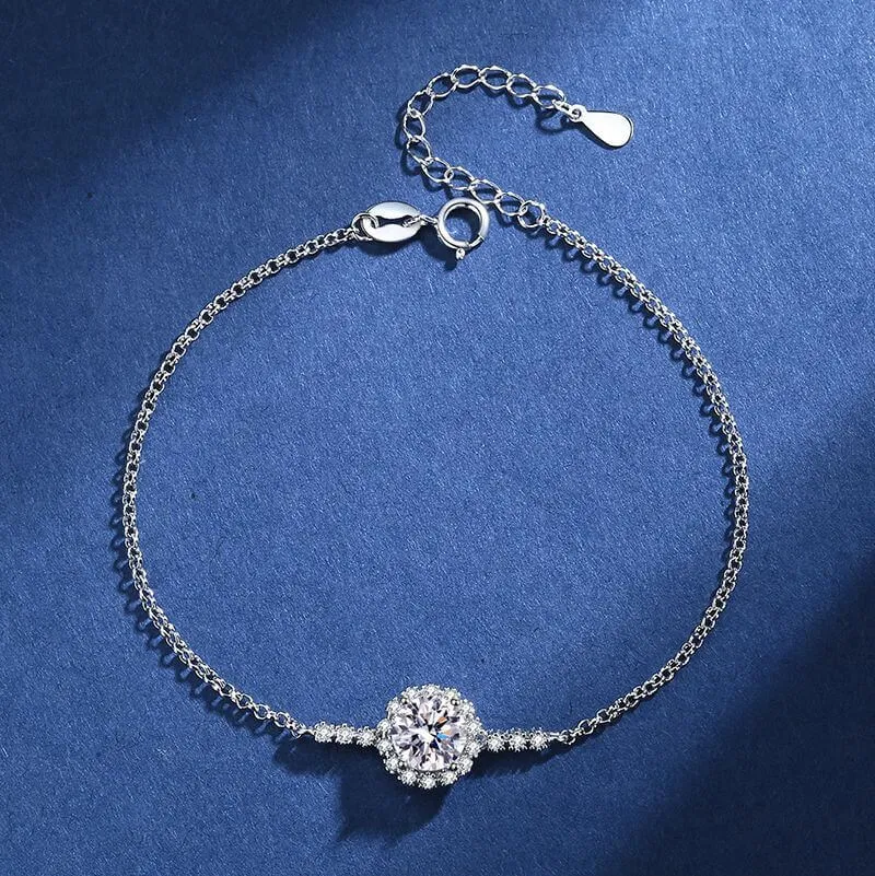 Full Star Double Row Diamond Moissanite Bracelet