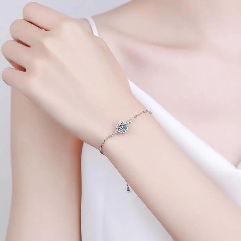 Full Star Double Row Diamond Moissanite Bracelet