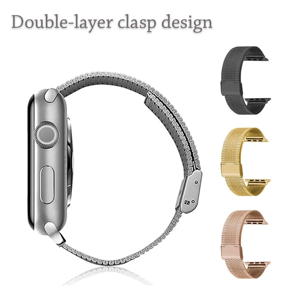 Furper Vintage Mesh Stainless Steel For All Apple Watch Series Bracelet Strap