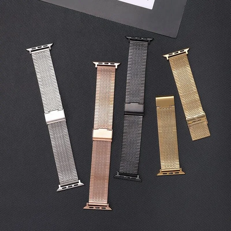 Furper Vintage Mesh Stainless Steel For All Apple Watch Series Bracelet Strap